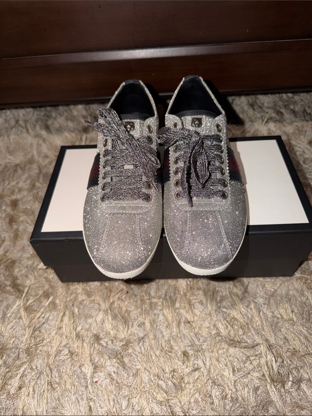 Gucci Silver Glitter